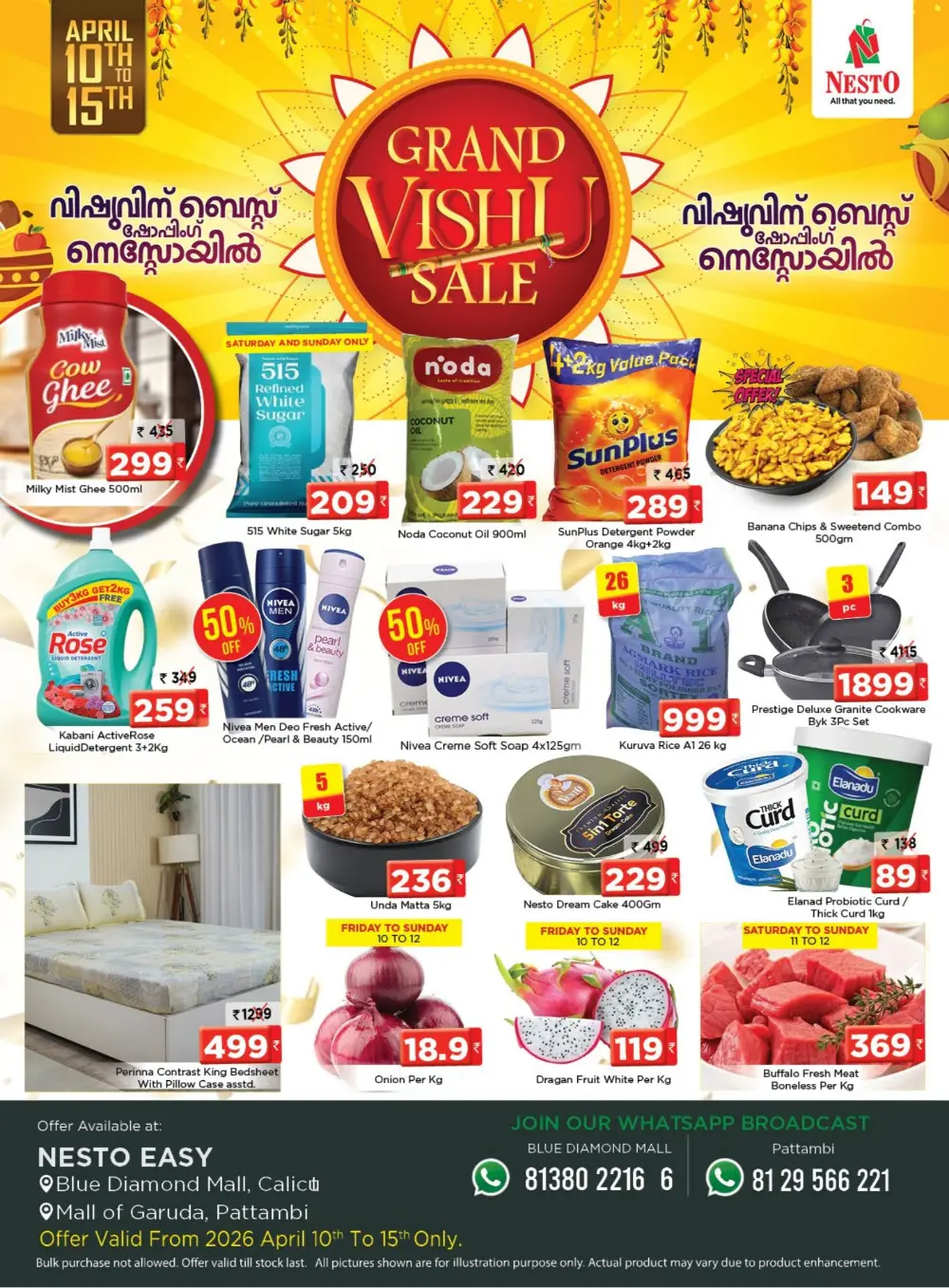 Nesto Calicut & Pattambi Vishu Sale 2026: Best Grocery & Lifestyle Offers