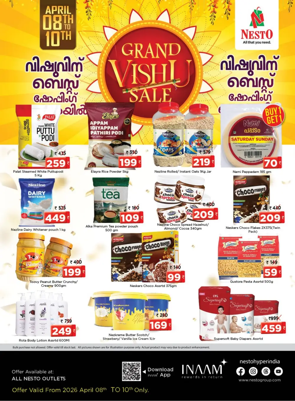 Nesto Calicut & Pattambi - Grand Vishu Sale 2026 | Best Grocery Deals & Offers