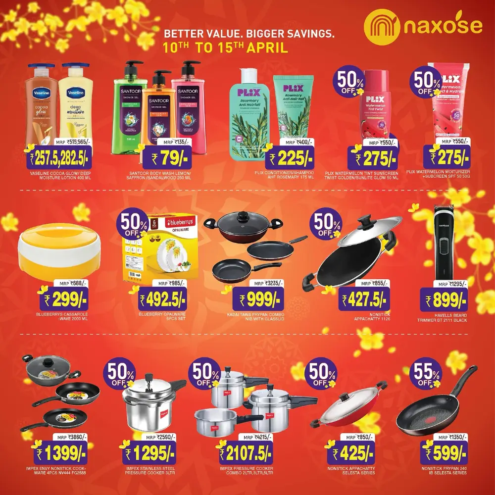 Naxose Ettumanoor & Changanassery | Vishu Mega Savings Offers 2026