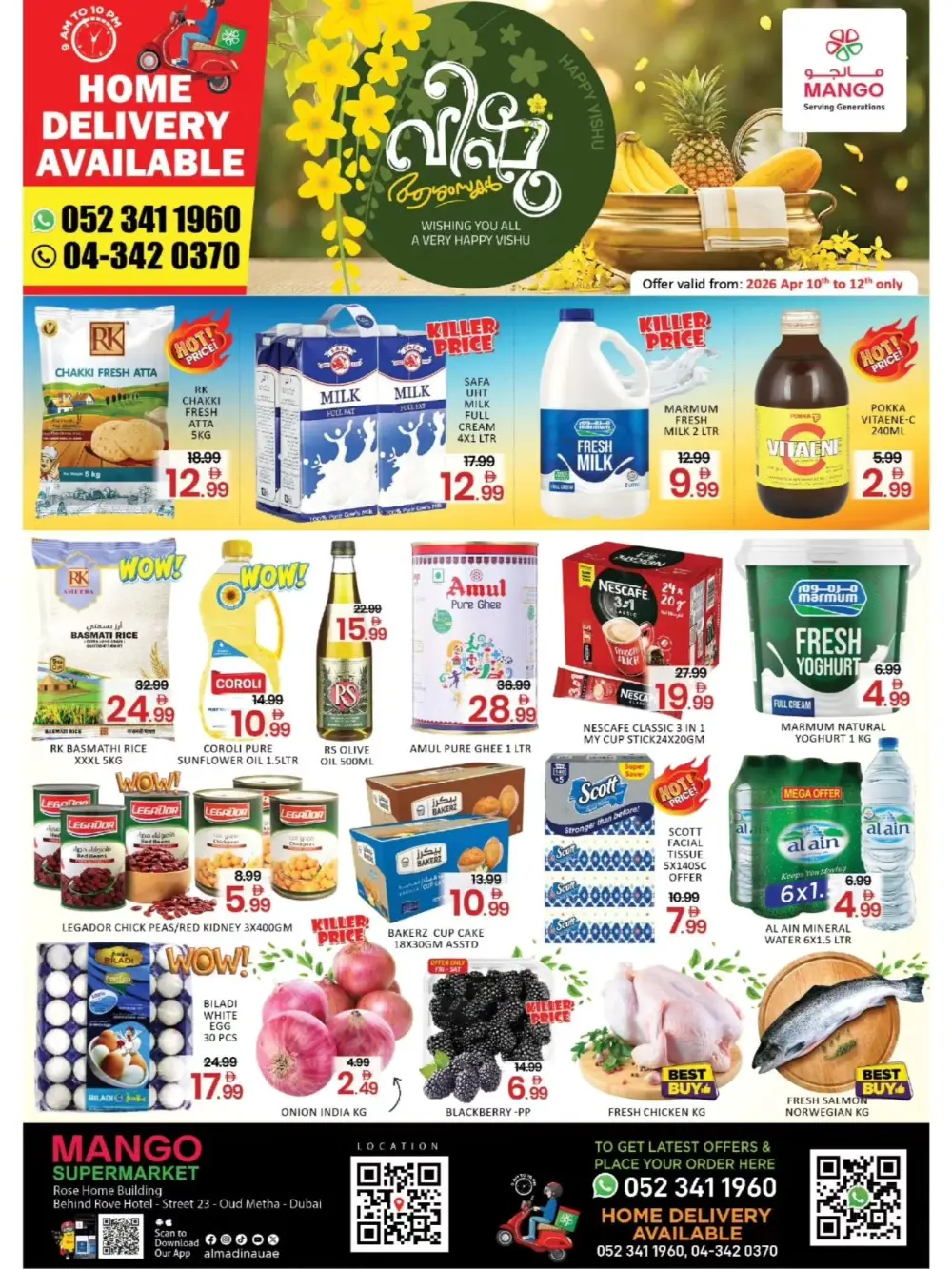 Mango Supermarket Dubai | Vishu Special Grocery Offers & Deals in Oud Metha