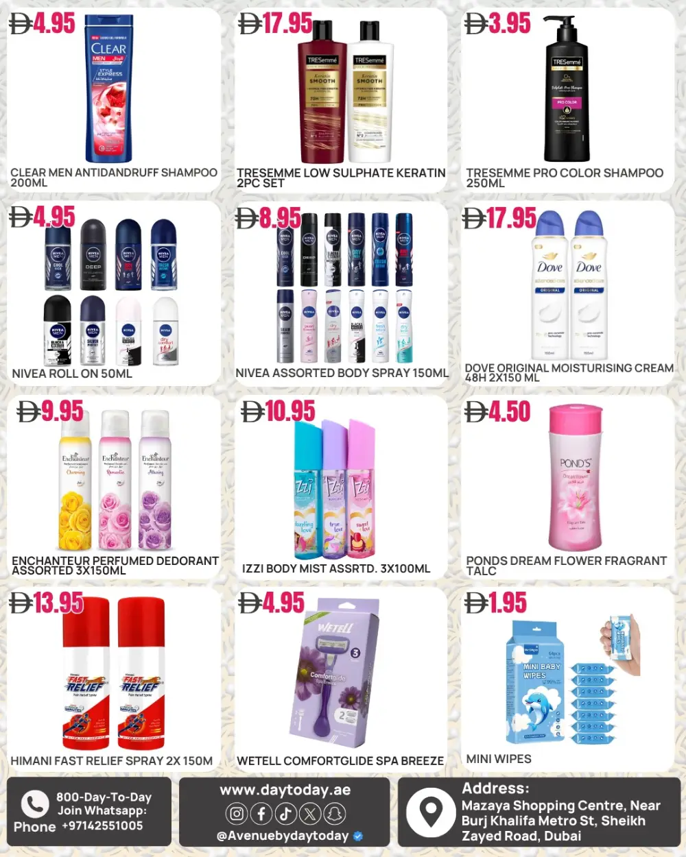 Day To Day Dubai | Weekly Deals at Mazaya Centre SZR April 10-13