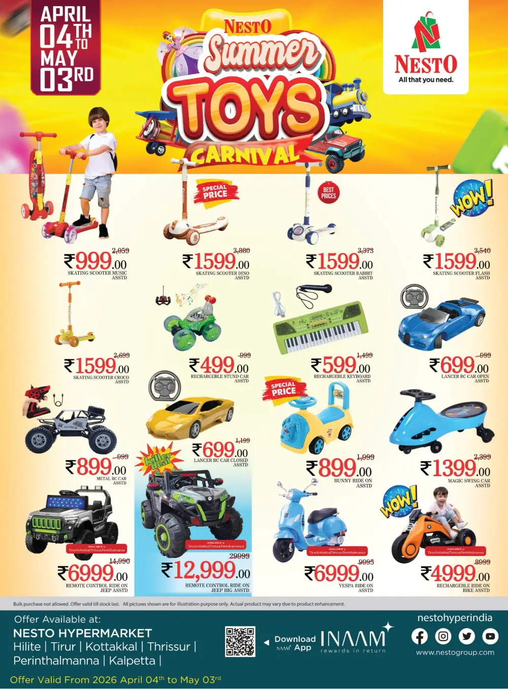 Nesto Kerala Summer Toys Carnival | Ends May 03