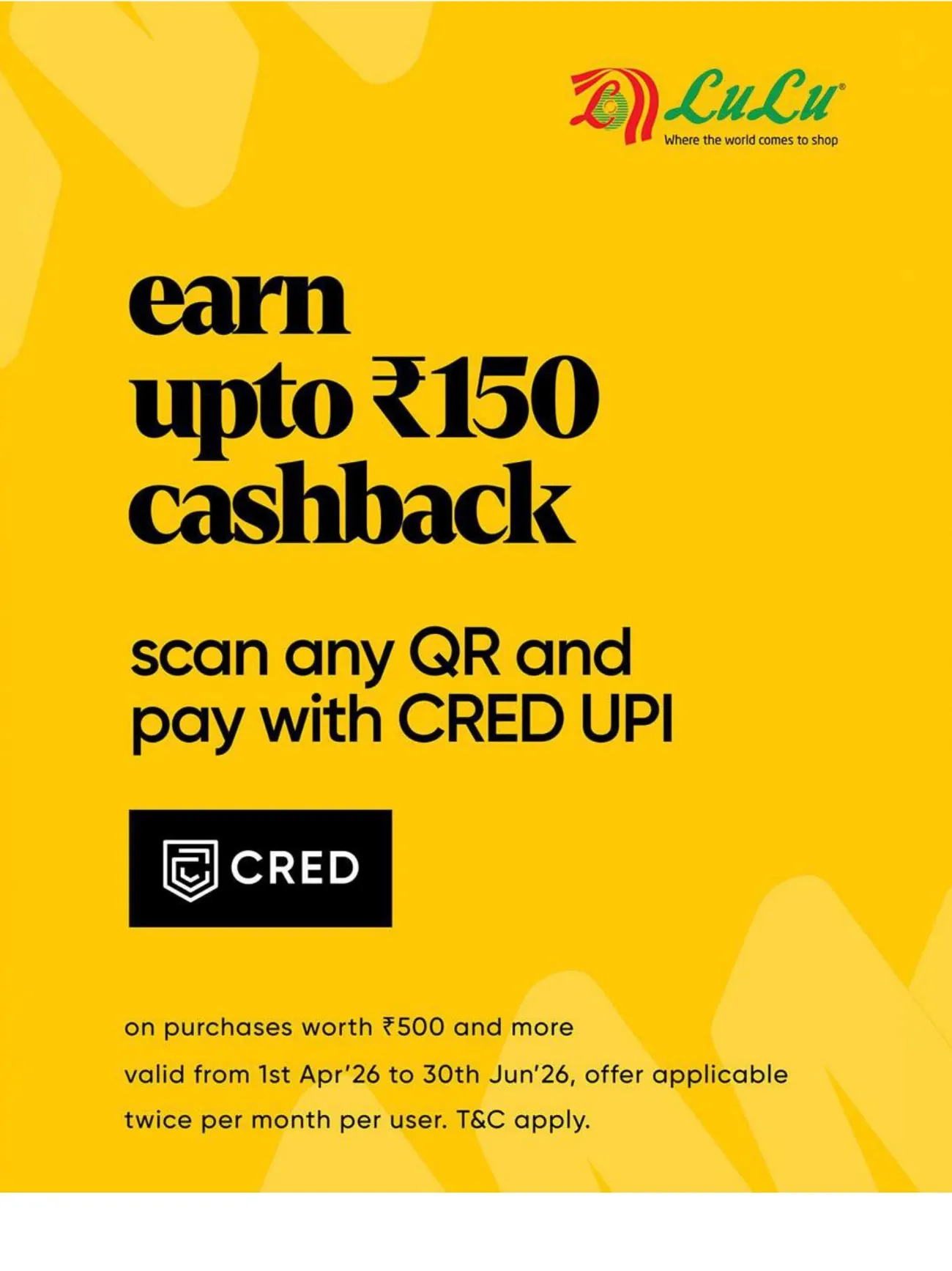 Lulu Mall Kochi HDFC Bank Instant Discount | Ends April 30