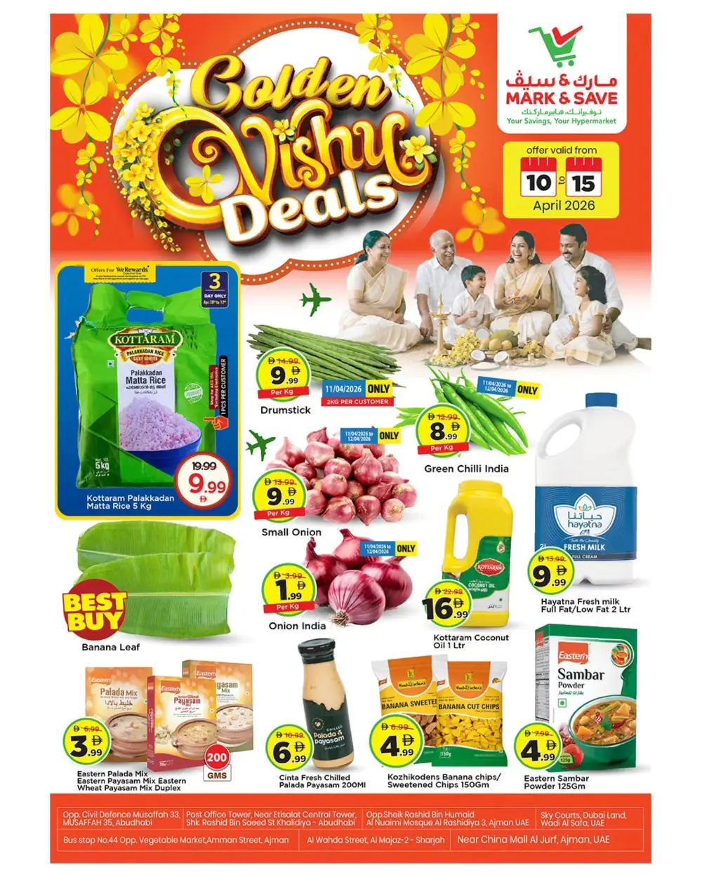 Mark & Save Ajman & Abu Dhabi: Golden Vishu Deals Apr 10–15