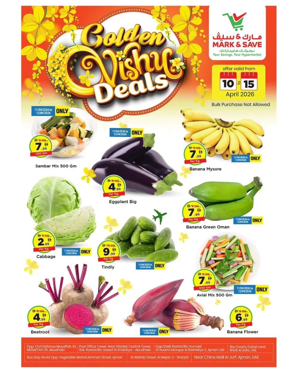 Mark & Save Ajman & Abu Dhabi: Golden Vishu Deals Apr 10–15