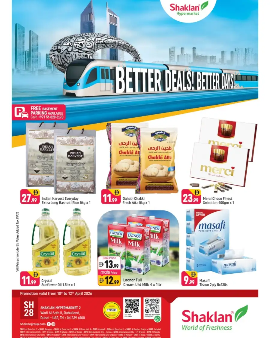 Shaklan Wadi Al Safa: Merci Chocolate & Basmati Deals