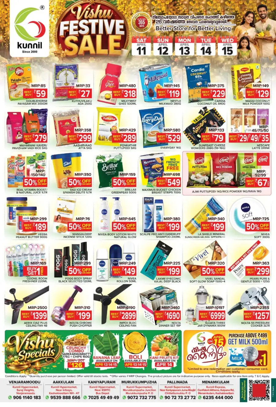Kunnil Supermarket Thiruvananthapuram – Best Vishu Festive Sale & Grocery Offers | Shop Fresh & Save