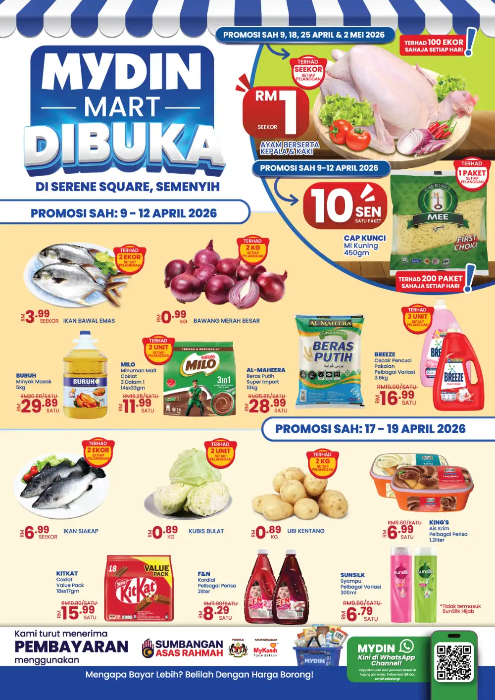 MYDIN Serene Square Semenyih Opening Promotion - 10 Sen Deals!