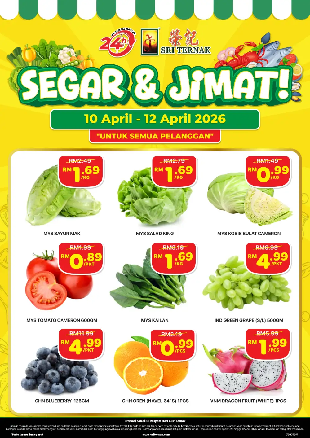 Sri Ternak Segar & Jimat Fresh Produce Offers | Ends 12 April