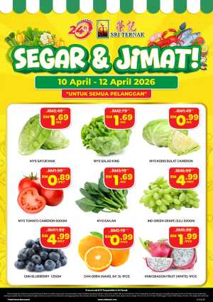 Sri Ternak Segar & Jimat Fresh Produce Offers | Ends 12 April In Sri Ternak Food Mart Kuala Lumpur,Negeri Sembilan,Selangor