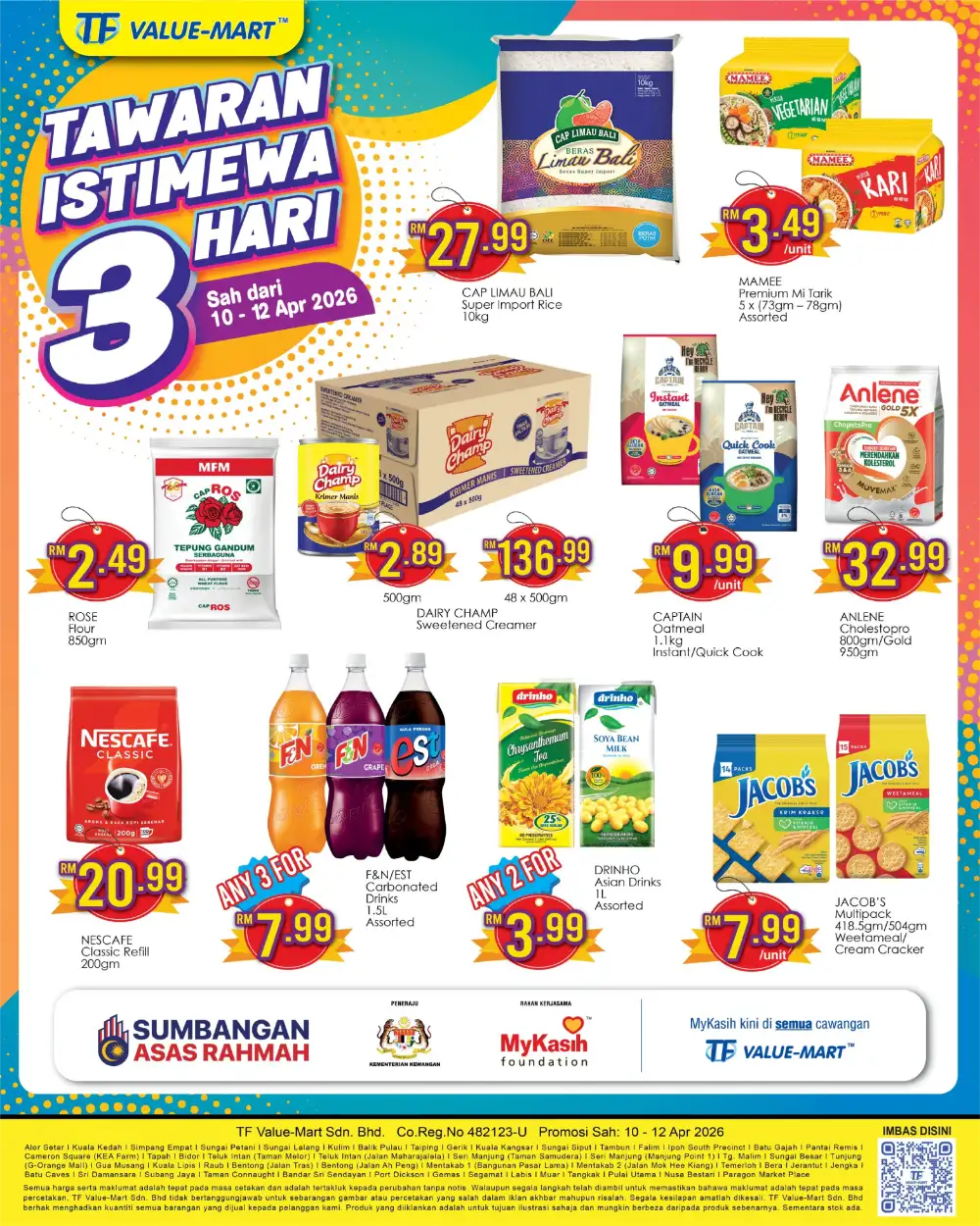 TF Value-Mart 3-Day Special Offers | Ends 12 Apr
