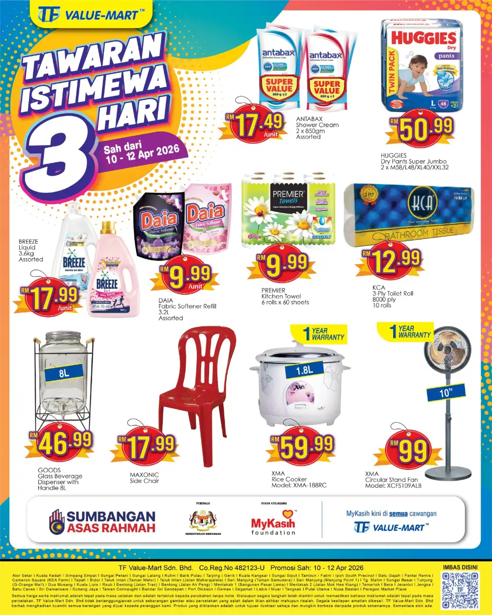 TF Value-Mart 3-Day Special Offers | Ends 12 Apr