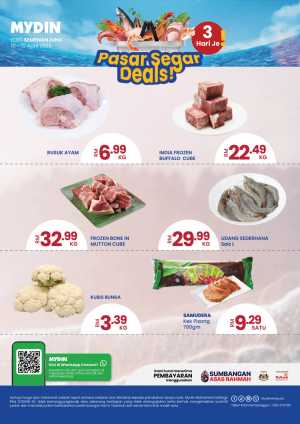 MYDIN Peninsular Pasar Segar Deals | Ends 12 Apr In Mydin Kuala Lumpur,Labuan,Putrajaya,Johor,Kedah,Kelantan,Malacca,Negeri Sembilan,Pahang,Penang,Perak,Perlis,Sabah,Terengganu