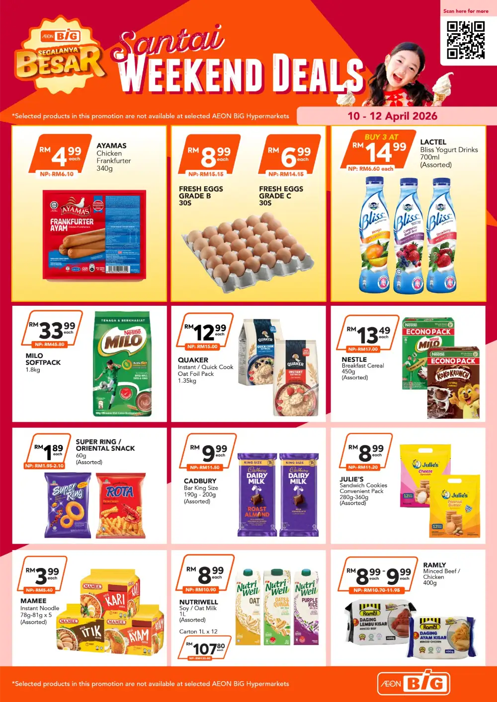 AEON BiG Santai Weekend Deals | Ends 12 Apr