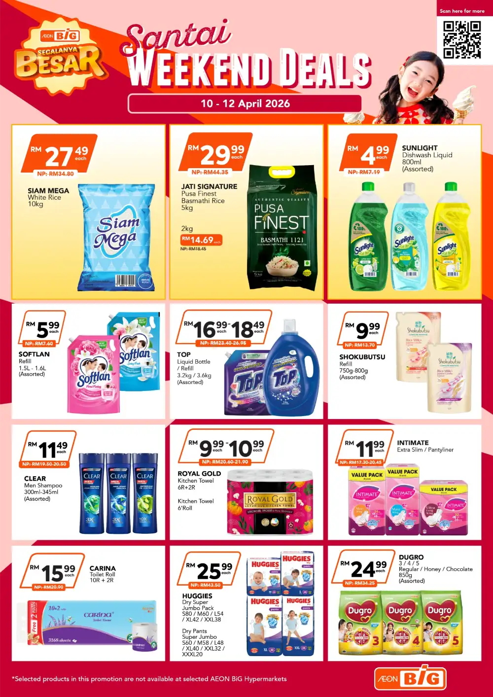 AEON BiG Santai Weekend Deals | Ends 12 Apr