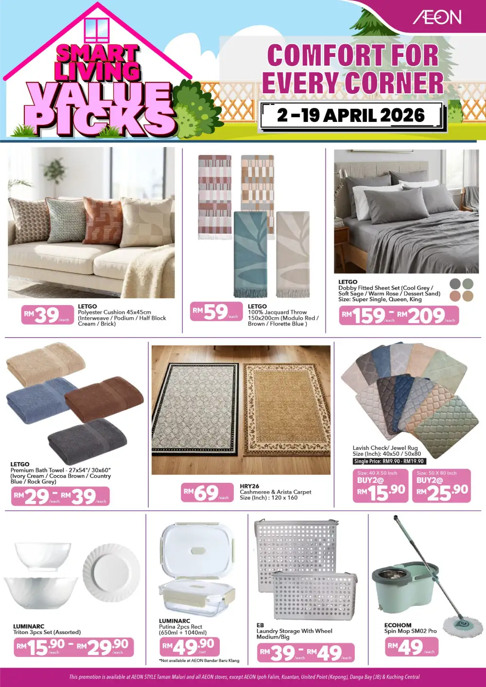 AEON Smart Living Value Picks | Ends 19 Apr
