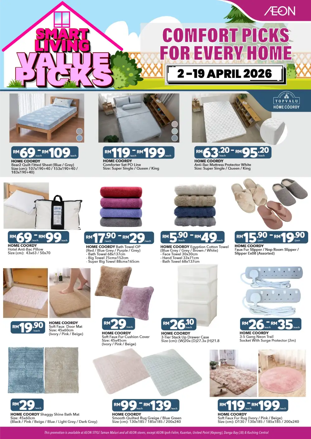 AEON Smart Living Value Picks | Ends 19 Apr