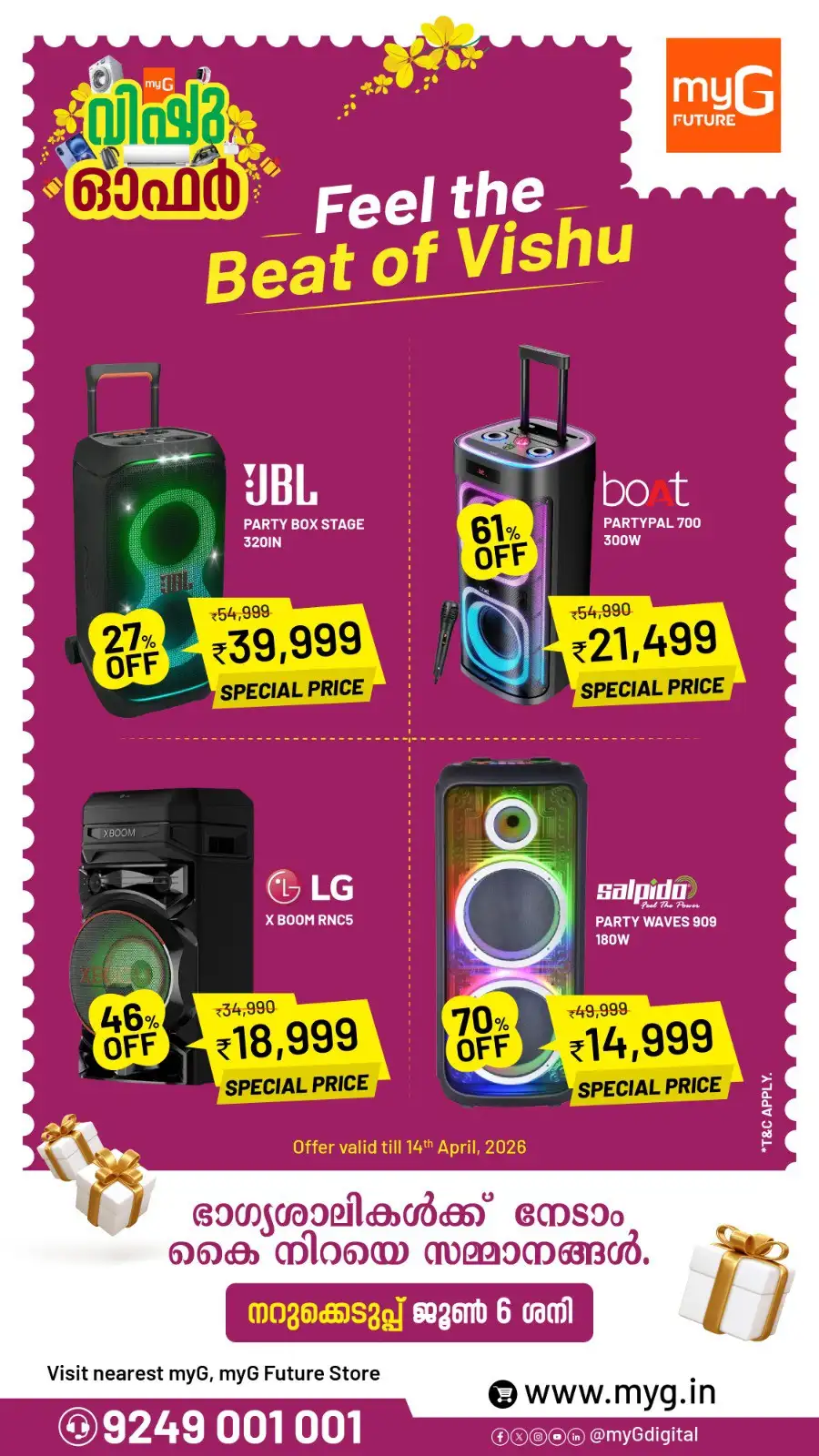 myG Kozhikode | Vishu Offers on Dashcams, Instax & GoPro Cameras