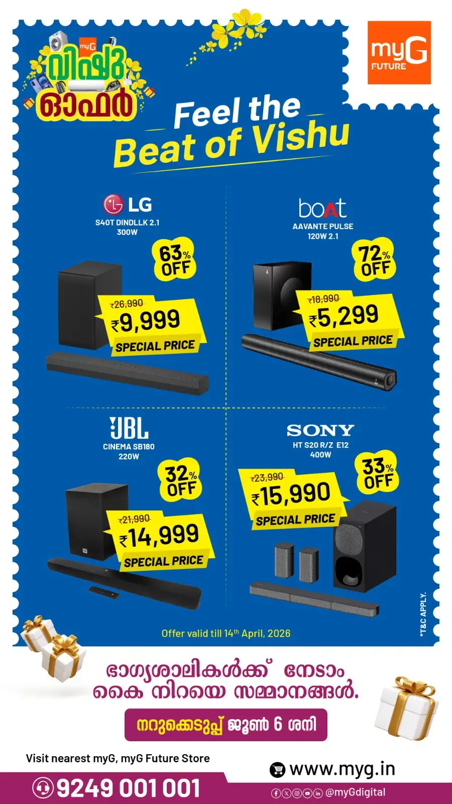 myG Kozhikode | Vishu Offers on Dashcams, Instax & GoPro Cameras