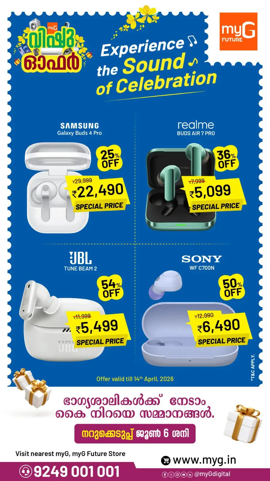 myG Kozhikode | Vishu Offers on Dashcams, Instax & GoPro Cameras