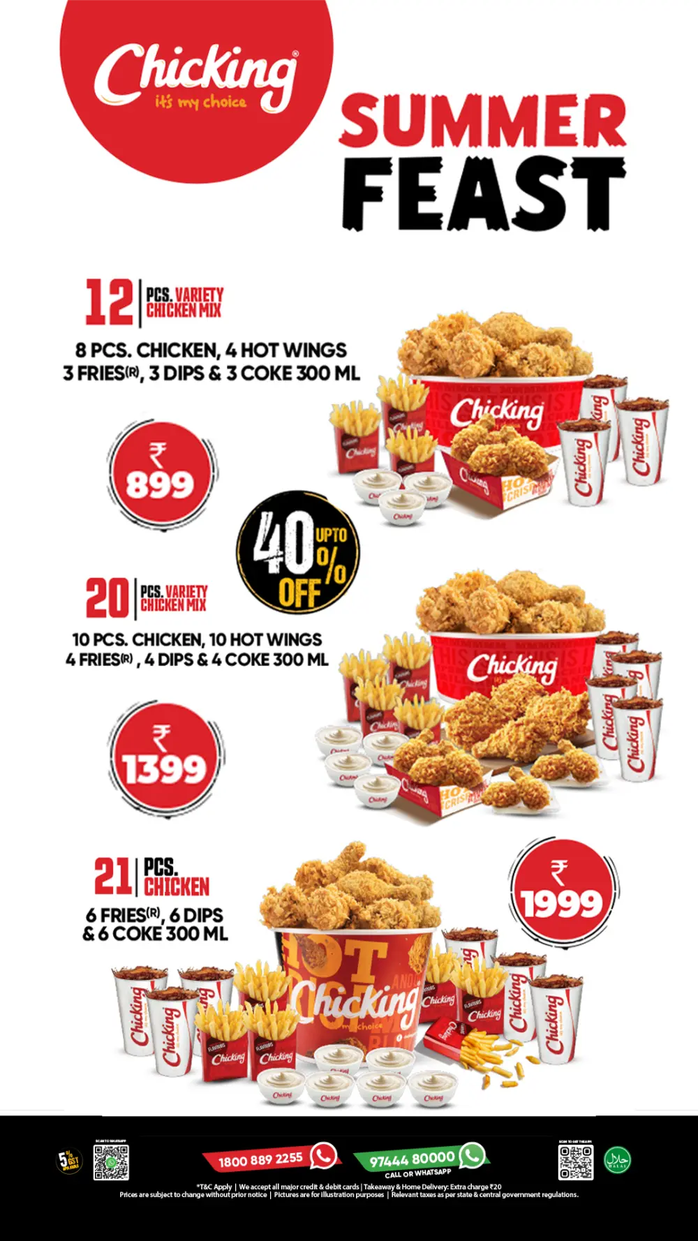 Chicking Summer Feast Variety Chicken Offers | Ends Soon