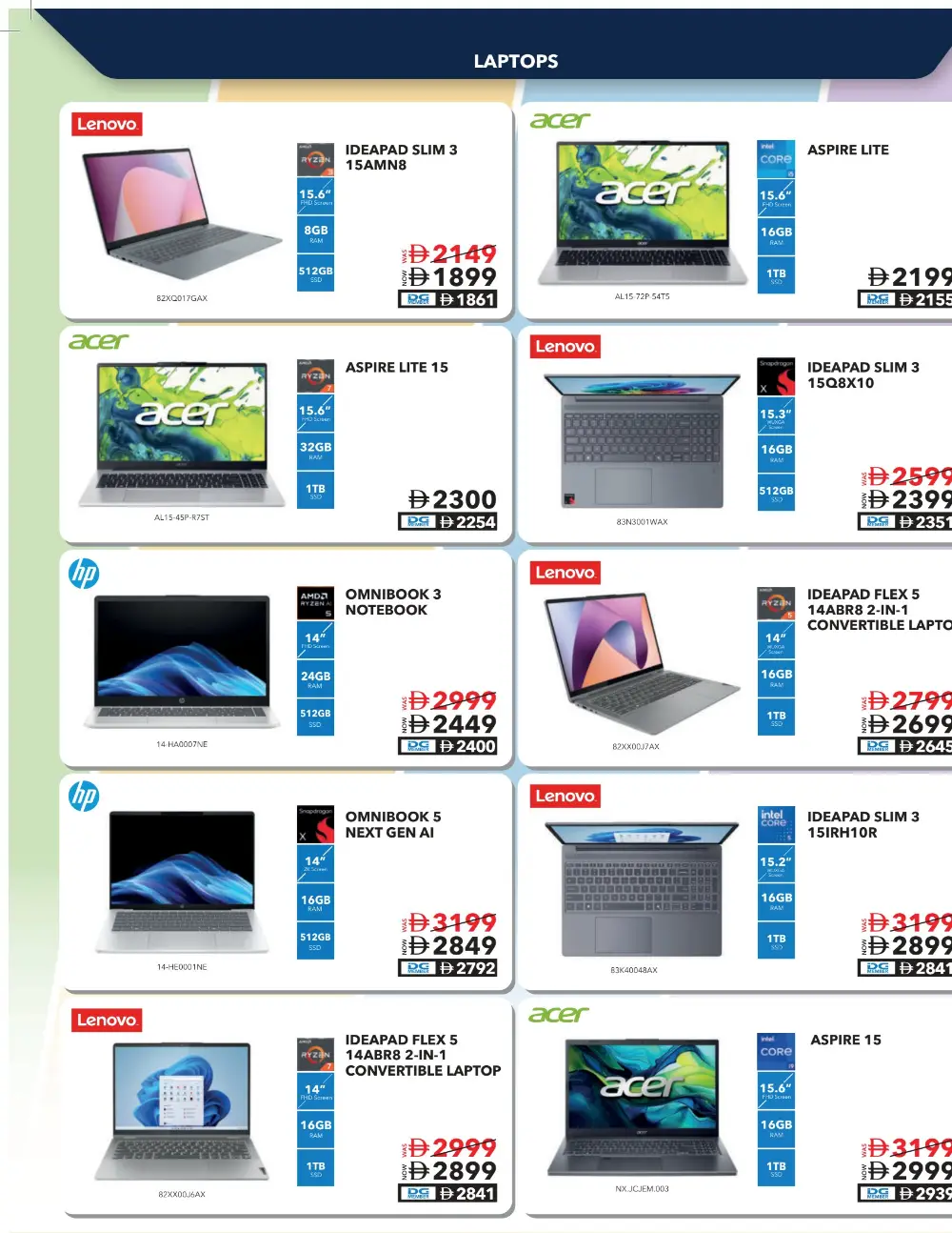 Sharaf DG UAE Tech Essentials Offers