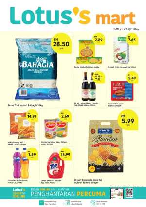 Lotus's Mart Duyong Melaka Katalog Promosi | Ends 22 Apr in Lotus's at Lotus's Mart, Kuala Lumpur,Labuan,Putrajaya,Johor,Kedah,Kelantan,Malacca,Negeri Sembilan,Pahang,Penang,Perak,Perlis,Sabah,Sarawak,Selangor,Terengganu Lotus's Mart Duyong Melaka Katalog Promosi | Ends 22 Apr In Lotus's Kuala Lumpur,Labuan,Putrajaya,Johor,Kedah,Kelantan,Malacca,Negeri Sembilan,Pahang,Penang,Perak,Perlis,Sabah,Sarawak,Selangor,Terengganu
