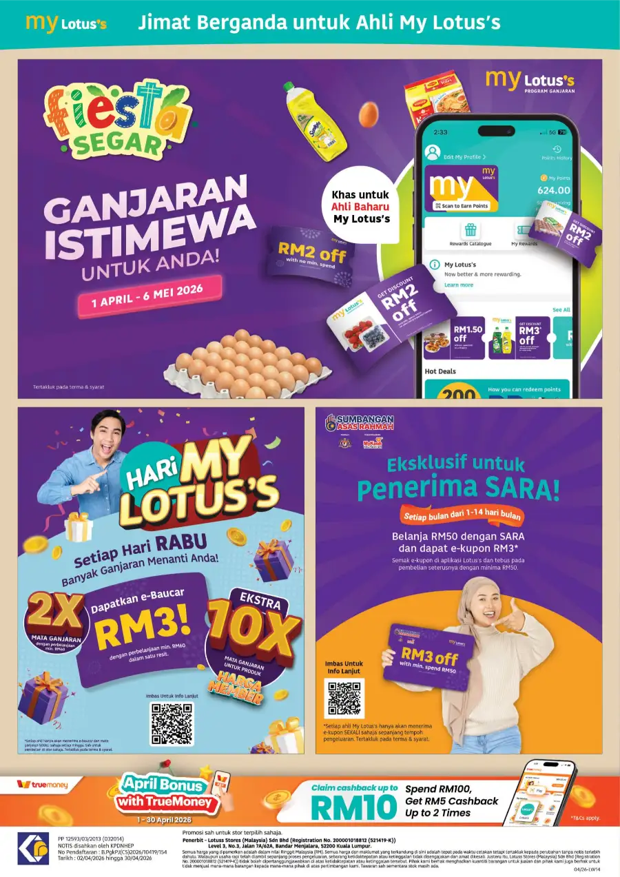 Lotus's Malaysia Member Deals: Up to 40% Off