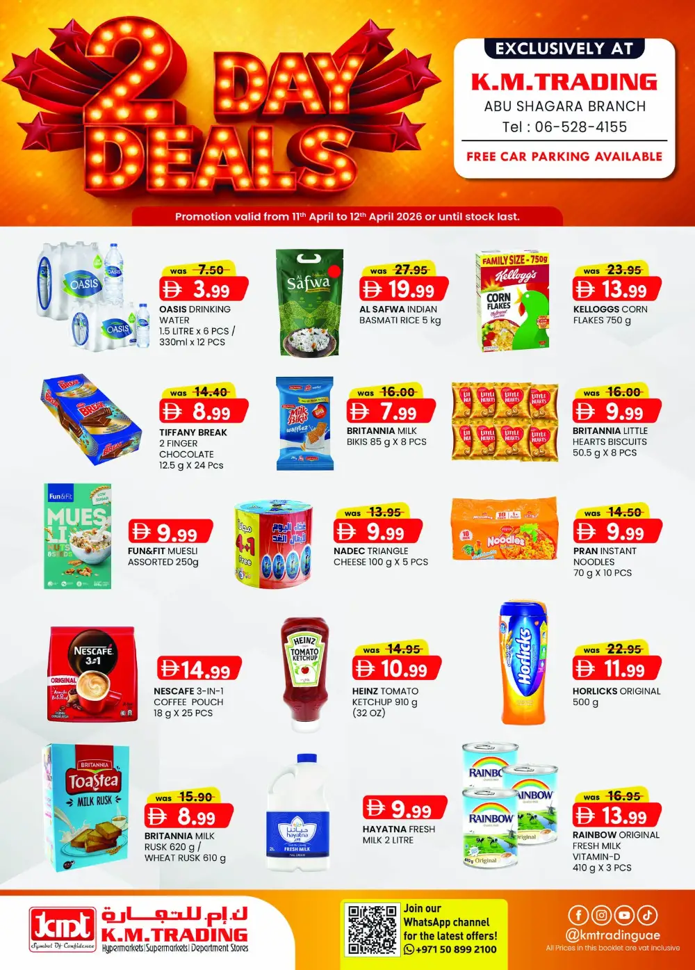 K.M. Trading Abu Shagara 2 Day Deals | Ends April 12