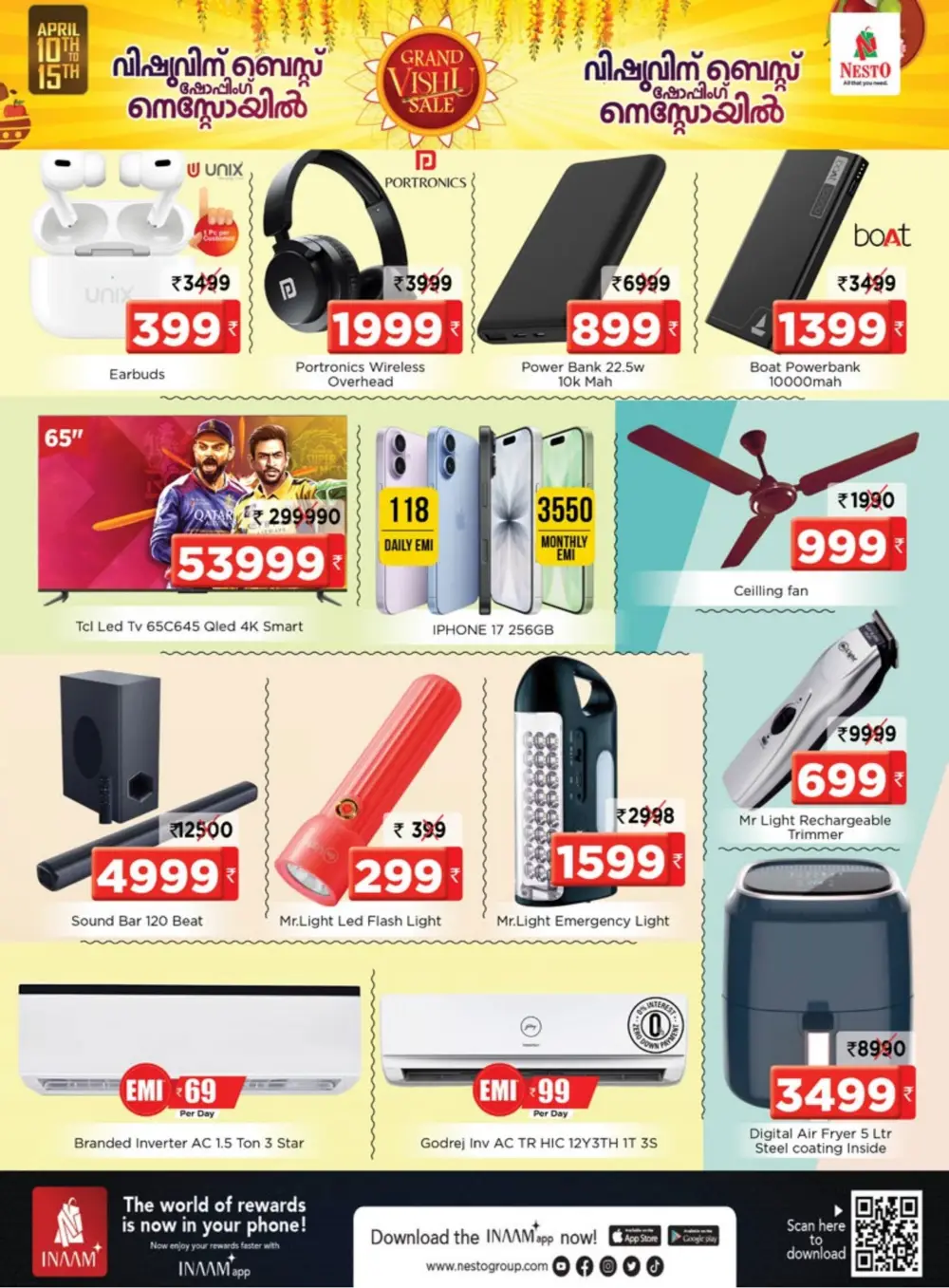 Nesto Calicut: Grand Vishu Sale Offers at Hilite Mall | April 10-15