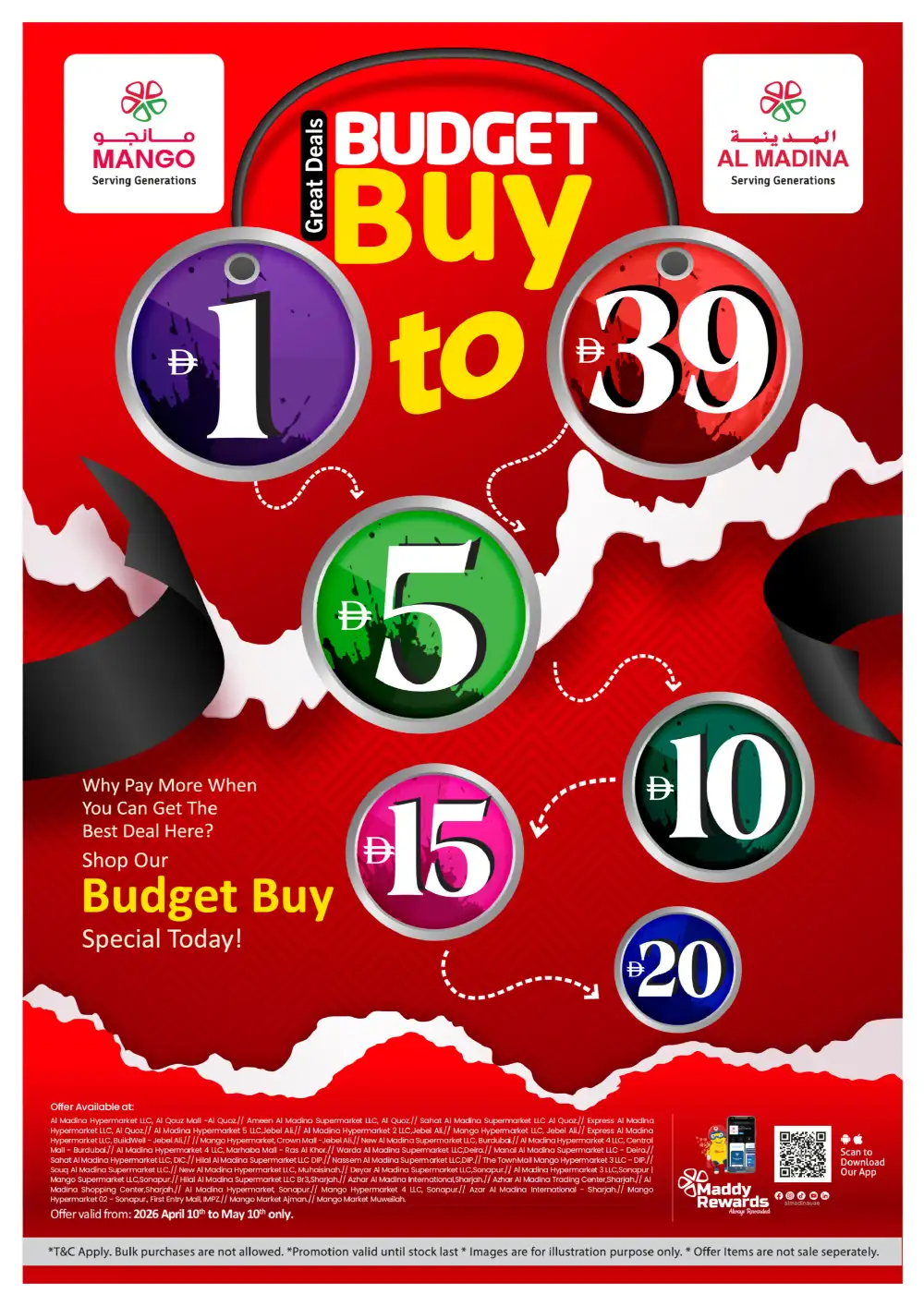 Al Madina UAE Budget Buy Deals | Ends 10th May