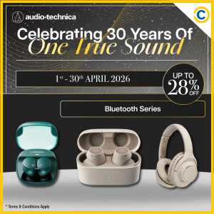 Audio-Technica Singapore: 30th Anniversary Sale – Up to 28% Off flyer cover