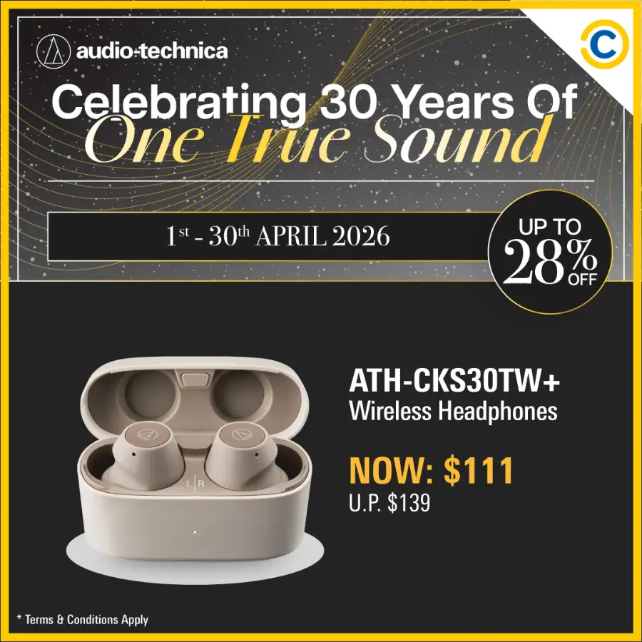 Audio-Technica Singapore: 30th Anniversary Sale – Up to 28% Off
