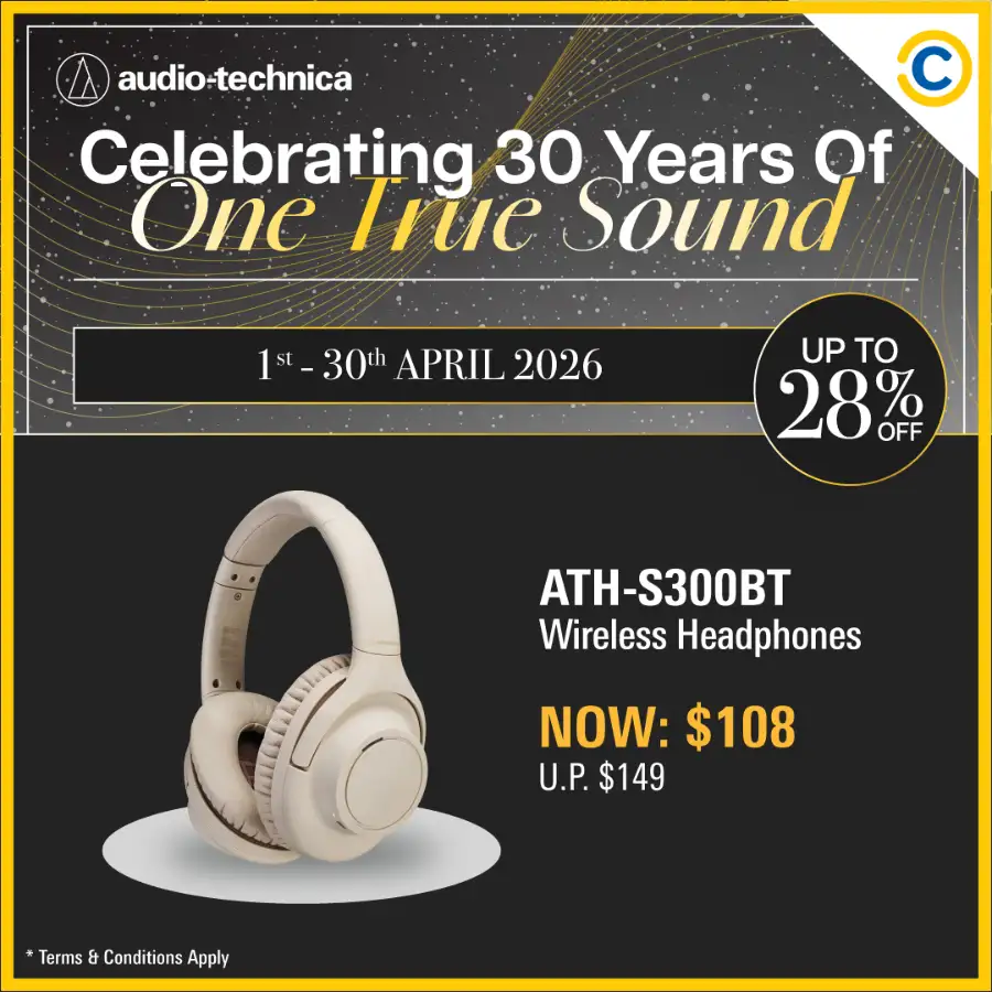 Audio-Technica Singapore: 30th Anniversary Sale – Up to 28% Off