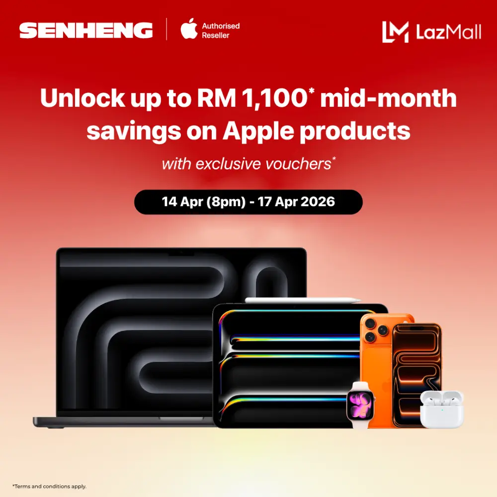 Senheng Malaysia: Apple Mid-Month Sale – Up to RM1,100 Off