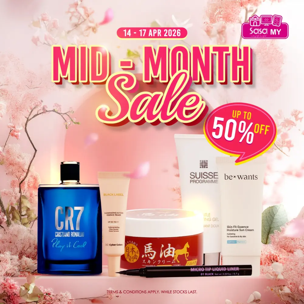 SaSa Malaysia: Mid-Month Sale 2026 | Up to 50% Off