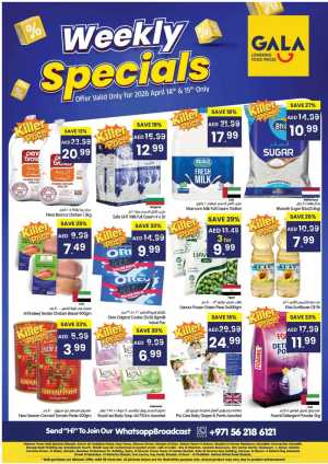 Gala Supermarket Weekly Specials UAE | Ends Wednesday In Gala Supermarkets Dubai,Sharjah / Ajman,Fujairah,Ras al Khaimah