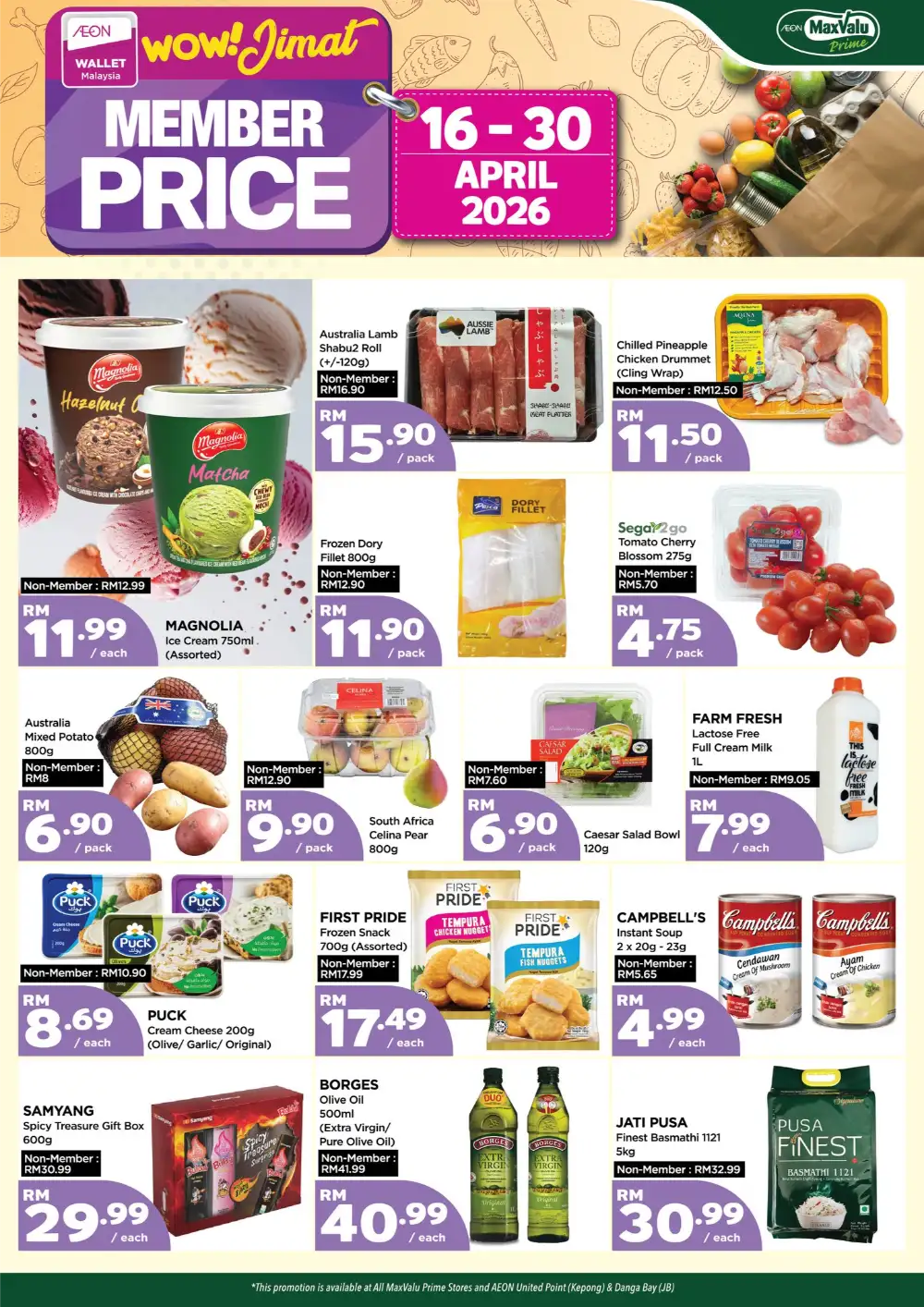 AEON MaxValu Prime Malaysia: Member Price Sale | April 16–30, 2026