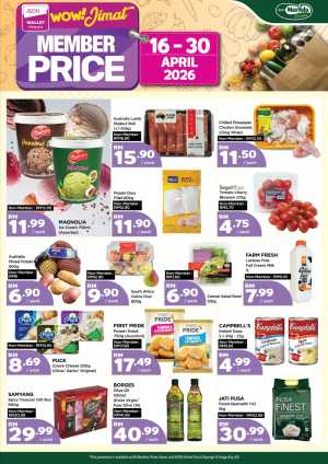 AEON MaxValu Prime Malaysia: Member Price Sale | April 16–30, 2026 In Aeon Kuala Lumpur,Labuan,Putrajaya,Johor,Kedah,Kelantan,Malacca,Negeri Sembilan,Pahang,Penang,Perak,Perlis,Sabah,Sarawak,Selangor,Terengganu