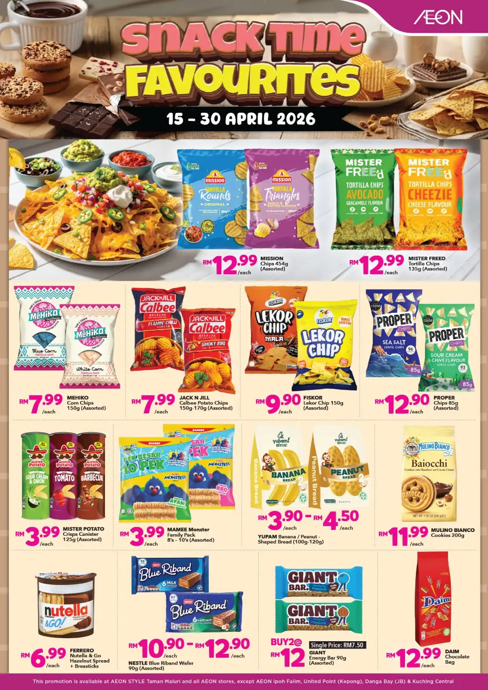 AEON Malaysia Snack Time Favourites | Ends 30 April