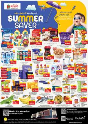 Nesto Al Warsan Summer Saver Offers - Grocery & Household Deals In Nesto Hypermarket Dubai