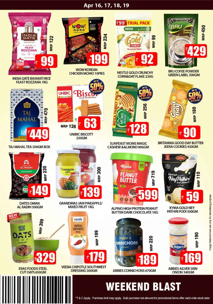 Smile Hypermarket Varam | Weekend Blast Deals & Grocery Offers Apr 16-19