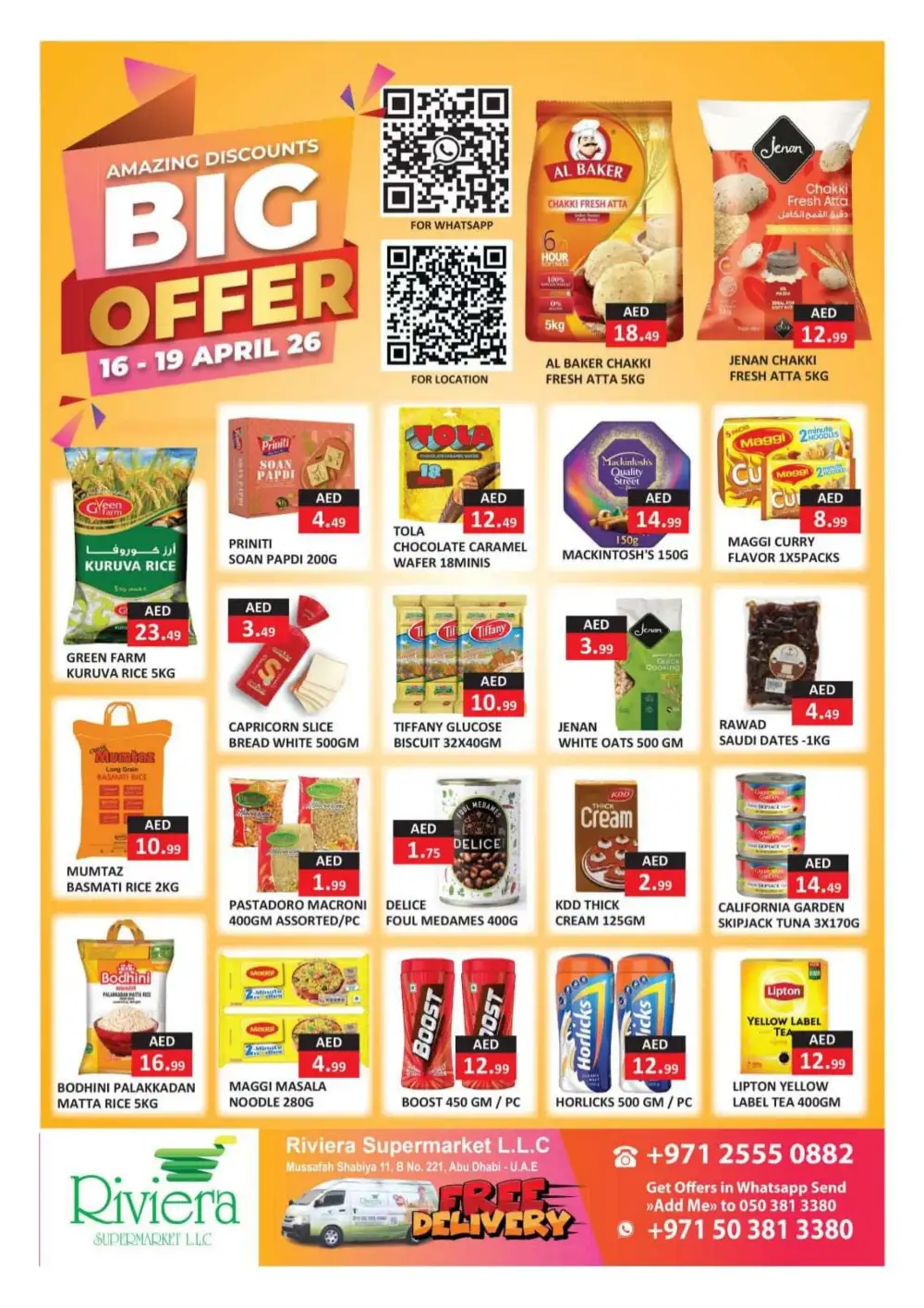 Riviera Supermarket Shabiya 11 - Big Offer April 16-19