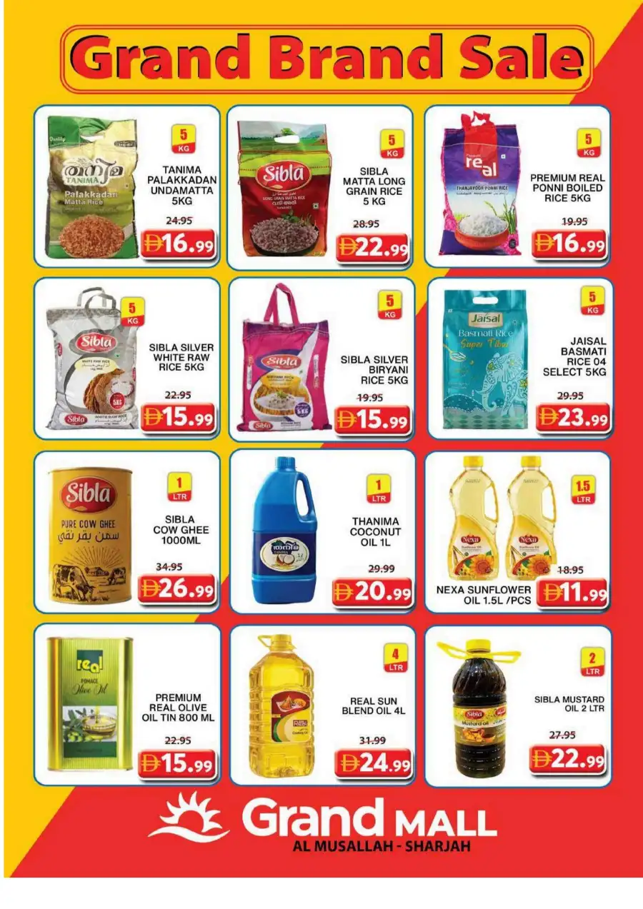 Grand Mall Al Musallah Sharjah | Half Price Sensation Offers 16–19 April