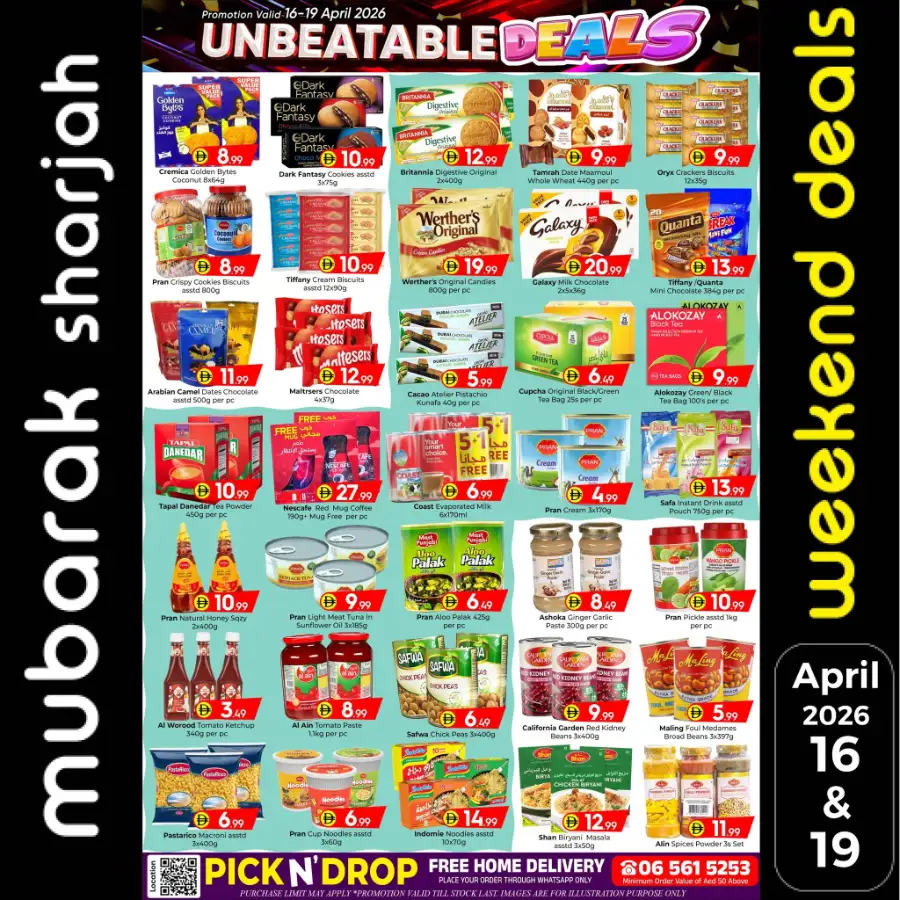 Al Mubarak Hypermarket Sharjah | Unbeatable Weekend Deals 16-19 April 2026