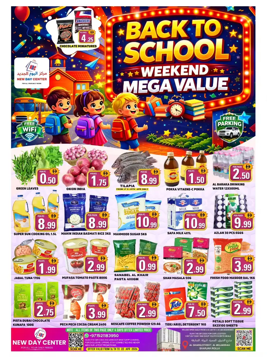 New Day Center Sharjah | Back to School Weekend Mega Value Deals