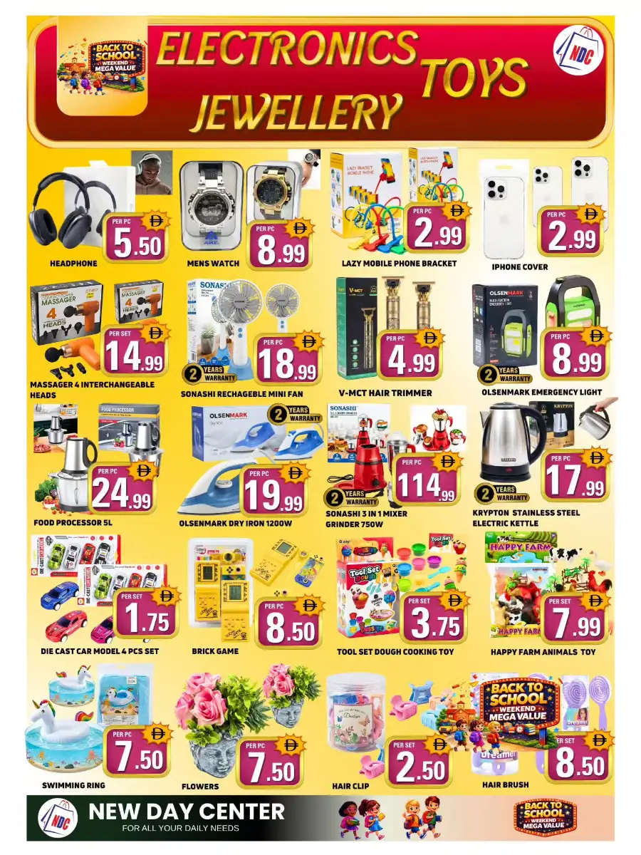 New Day Center Sharjah | Back to School Weekend Mega Value Deals