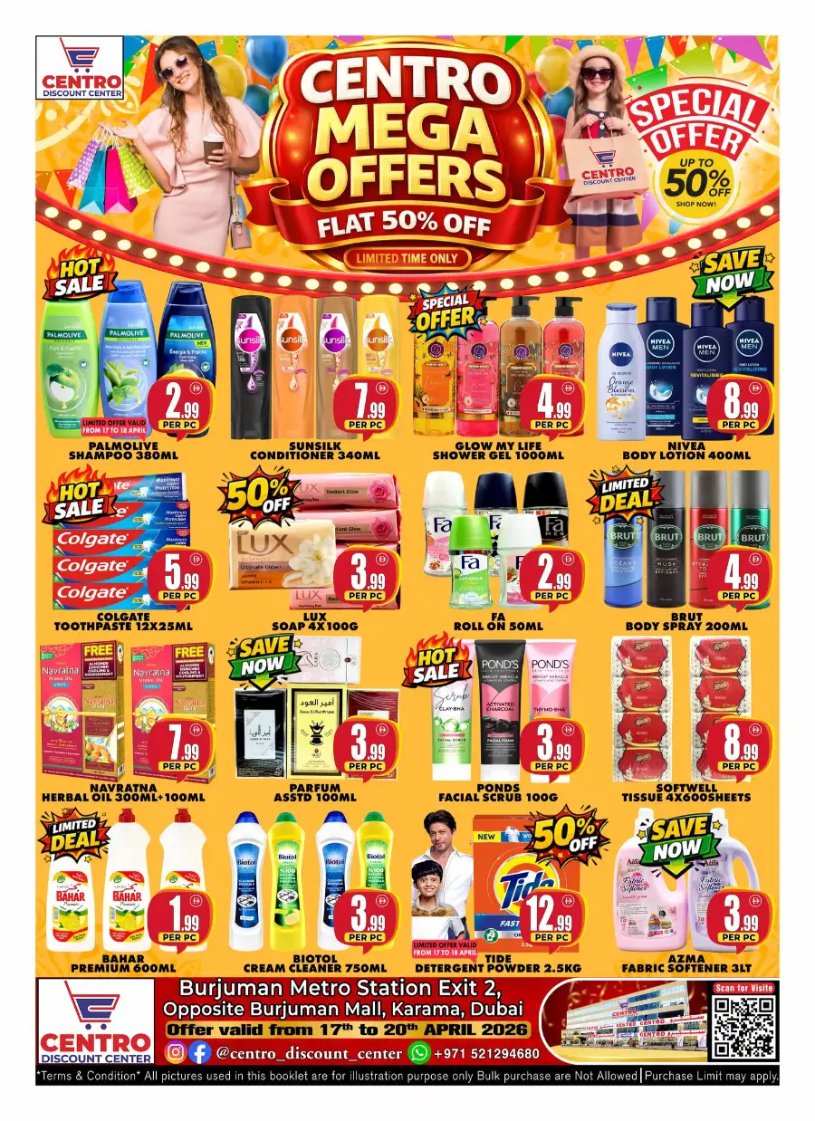 Centro Discount Center Dubai: Mega Offers & Discounts April 17–20, 2026