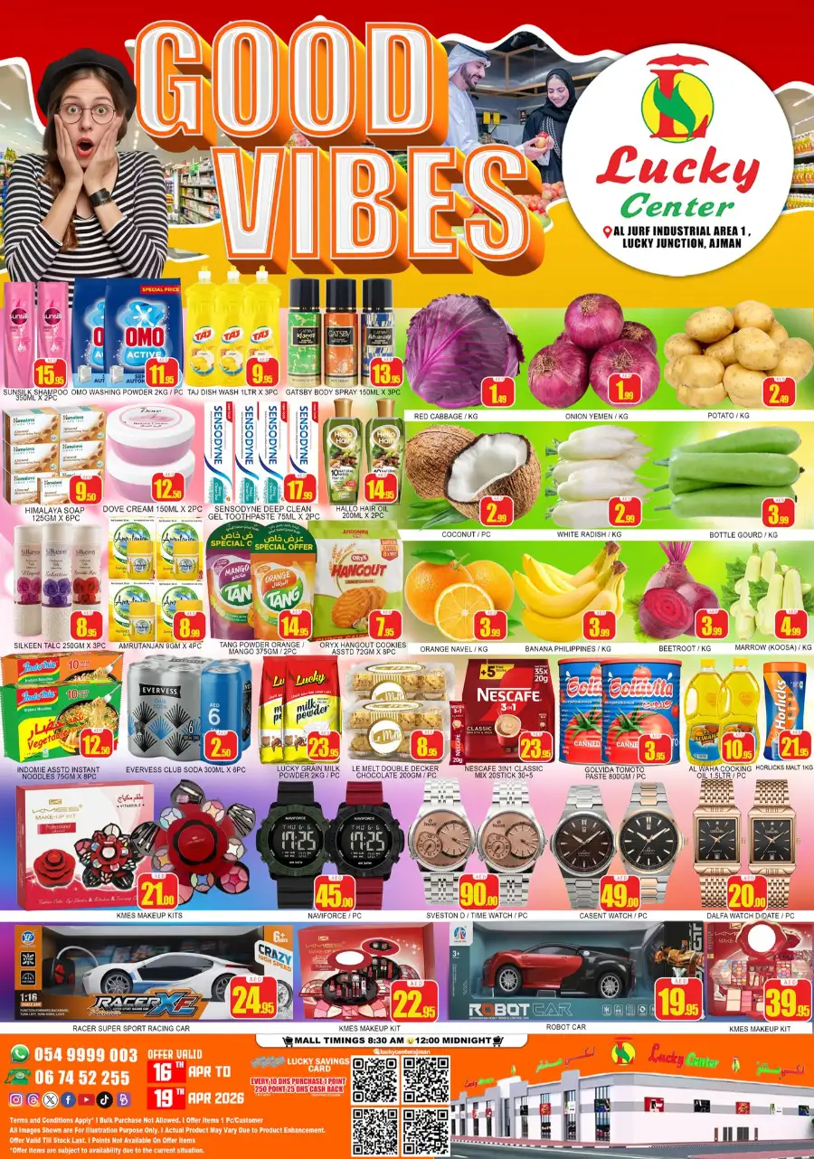 Lucky Center Ajman - Best Grocery & Electronics Deals - April 16-19, 2026