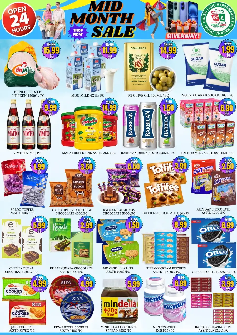 Green Land Hypermarket Al Baraha Dubai | Mid Month Sale Offers